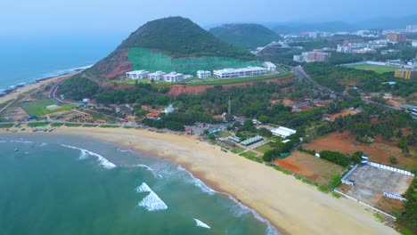 Rushikonda-Strand-Luftaufnahme-Visakhapatnam