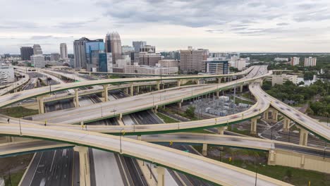 Interstate-4-interchange-in-Orlando,-Florida