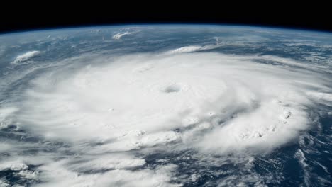 Hurricane-Beryl-as-seen-from-space,-July-1st-2024