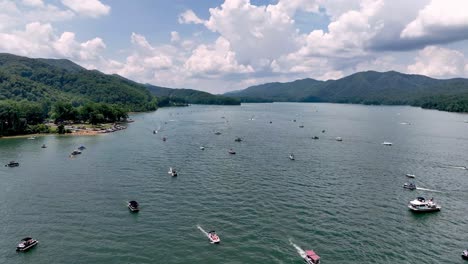 aerial-boat-parade-on-july-4th-in-elizabethton-tennessee