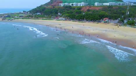 Vista-Aérea-De-La-Playa-De-Rushikonda-Visakhapatnam