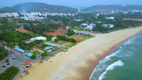 Vista-Aérea-De-La-Playa-De-Rushikonda-Visakhapatnam