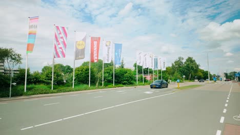 Flags-of-various-media-companies-and-public-broadcasters-flying-at-the-Netherlands-Media-Park-in-Hilversum