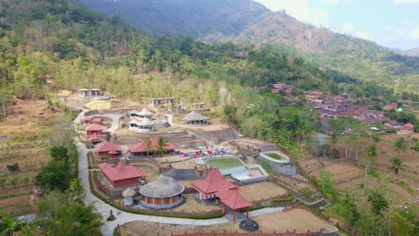 Aerial-view-of-"Watu-Putih"-park-tourist-attraction