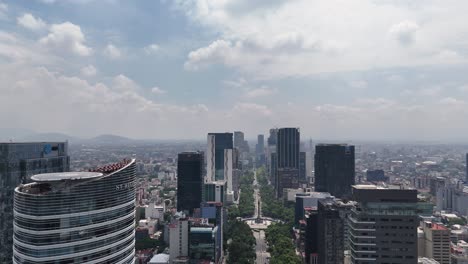 Bird\'s-eye-View-Of-Paseo-De-La-Reforma,-Mexico-City