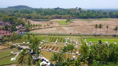 Aerial-view-of-Svargabumi-tourist-destination-on-the-Borobudur-Temple-area