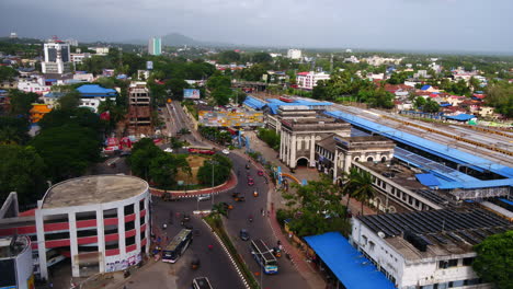 Das-Gebäude-Des-Thampanoor-Oder-Hauptbahnhofs-Ist-Eines-Der-Wahrzeichen-Von-Thiruvananthapuram