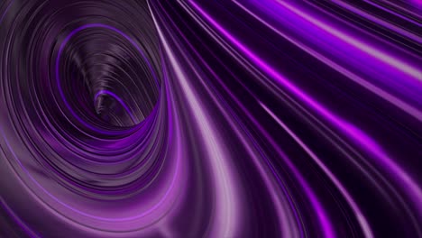 Swirling-dynamic-neon-stripes-of-lilac-colors,-seamless-loop.-Animation.-Beautiful-flashing-light-stripes-flying-fast-on-a-dark-background