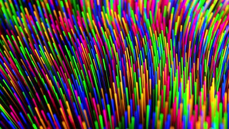 Close-up-of-colorful-object-with-many-lines-of-color-on-it.-Loop-animation