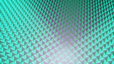 Abstract-background-with-animation-of-rotating-colorful-glossy-grid.-Design.-Spinning-field-of-3D-tiny-pyramid-shapes-in-many-rows