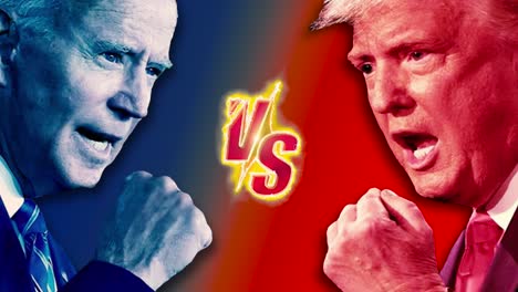 Donald-Trump-Vs.-Joe-Biden,-Wahlanimation-2024,-In-4K-Mit-Rotem-Und-Blauem-Republikanischem-Und-Demokratischem-Hintergrund