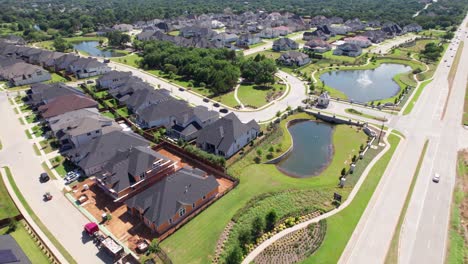 Aerial-video-of-a-gated-community-called-Vickery-in-Copper-Canyon-Texas