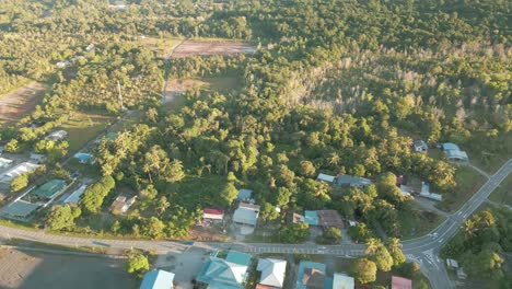 Ariel-View-Pugu-Y-Siar-Village-Beach,-Kuching,-Sarawak