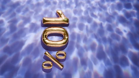 Golden-10%-Floating-Above-Water-Ripples-on-purple-background-vertical