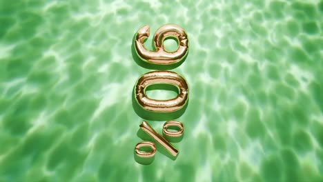 Golden-90%-Floating-Above-Water-Ripples-on-green-background-vertical