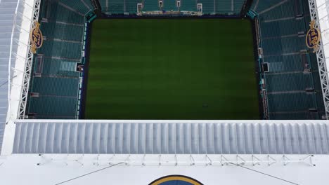 Aerial-top-down-of-Hard-Rock-Stadium-in-Miami-City,-USA