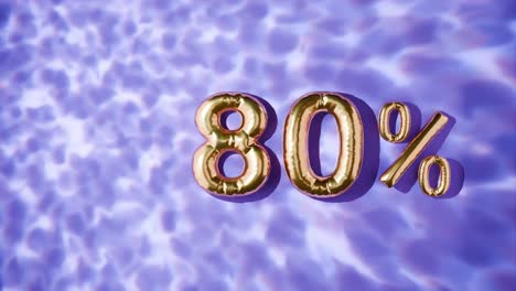 Golden-80%-Floating-Above-Water-Ripples-on-purple-background