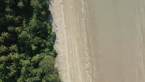 Wunderschöner-Ariel-Sommerblick-Am-Pugu-Beach-Semata,-Lundu-Sarawak