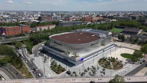 Adidas-Arena-near-Porte-de-la-Chapelle,-Northern-Paris,-France