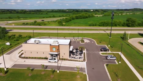 Starbucks-Drive-Thru-Timelapse-from-Above---Amazing-Drone-Shot