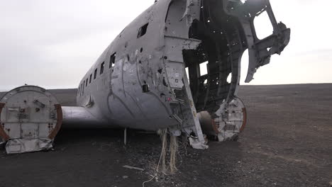 Remains-of-Abandoned-US-Navy-Airplane-Wreck-on-Coastline-of-Iceland