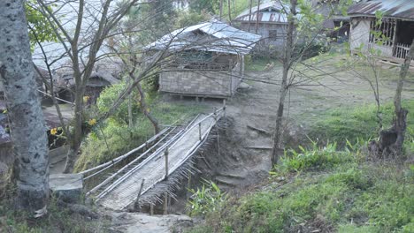 Landscape-or-houses-and-environment-of-people-living-in-Nagaland,-India