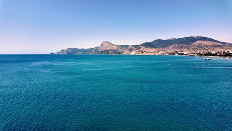 A-breathtaking-view-of-the-Black-Sea-from-Sudak,-Crimea,-Russia