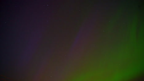 Colorful-Timelapse-of-Northern-Lights-in-Starry-Night-Sky