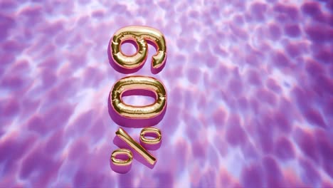 Golden-60%-Floating-Above-Water-Ripples-on-pink-background-vertical