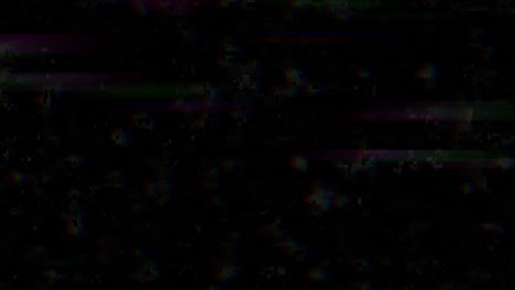 Abstrakte-Farbige-Glitch-Overlay-Bewegung,-Schwarzer-Hintergrund,-Video-Rausch-Asset---4K-Digitale-Pixel-Blinkanimationsgrafik,-Prores