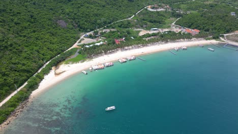 Drone-video-over-the-bay-of-the-world-Biosphere-Reserve-of-Cham-Island-in-East-Vietnam