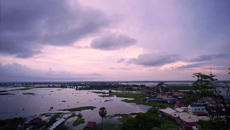 Landschaft-Zeitraffer-Auf-Dem-Land-In-Asien