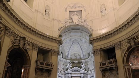 Tilt-down-shoot-inside-church-of-the-artists-in-people’s-square-in-Rome