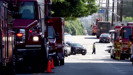 Fire-Trucks-Lined-Up-at-an-emergency-call