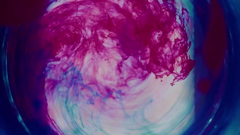 Footage-of-colored-ink-in-water