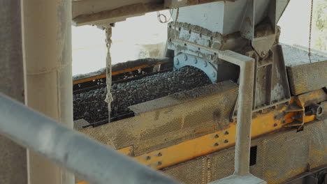 Industrial-clinker-manufacturing---Raw-mill-bin-equipment-working-on-manufacturing-clinker-4K-footage