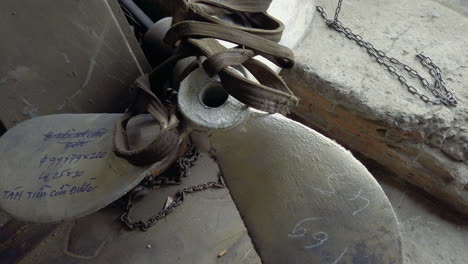 Finished-Propeller-Inside-a-workshop-by-the-river-in-Ho-Chi-Minh-City-in-Vietnam-where-propellers-are-being-manufactured-for-large-river-boats