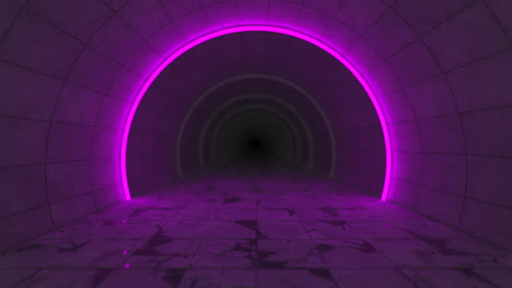 Flying-through-Tunnel-into-Glowing-Neon-Light-Circles-Abstract-Motion-Graphics-Loop-4k