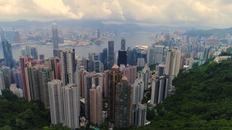 Aerial-of-Hong-Kong-from-The-Peak