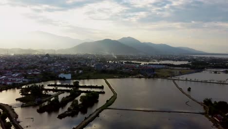 Coast,-Mountains,-and-Ponds-in-Palopo-Indonesia