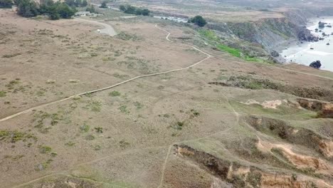 Drone-flight-over-Bodega-cliff