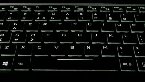 Close-Up-Of-Laptop-RGB-Keyboard-In-Flash-Mode