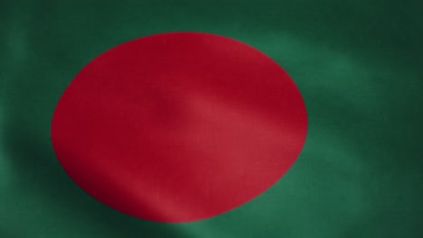 Flagge-Von-Bangladesch,-Zeitlupe-Weht