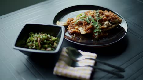 Spicy-sambal-fried-pomfret-with-stir-fry-winged-beans