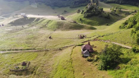 Life-in-a-karstic-depression,-beautiful-traditional-village