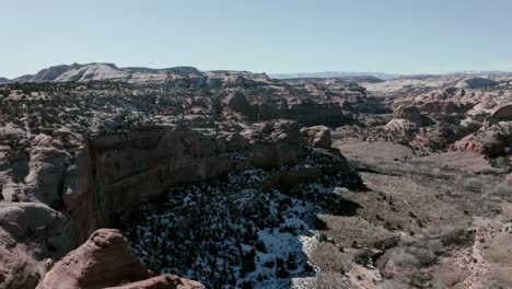 Utah-Canyon-Von-Oben-Mit-Einer-Drohne