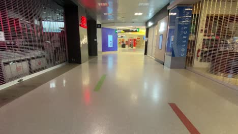 Boston,-Massachusetts---USA---April-9,-2020:-Empty-Terminal-With-Closed-Shops-at-Boston-Logan-International-Airport-During-COVID19-Pandemic