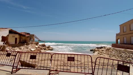 Sturm-Beschädigte-Guardamar-In-Spanien