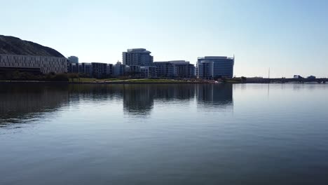 Time-lase-Del-Lago-De-La-Ciudad-De-Tempe,-Tempe-Arizona