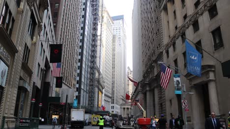 Timelapse-Del-Ascensor-De-Construcción-De-Nueva-York-En-El-Distrito-Financiero